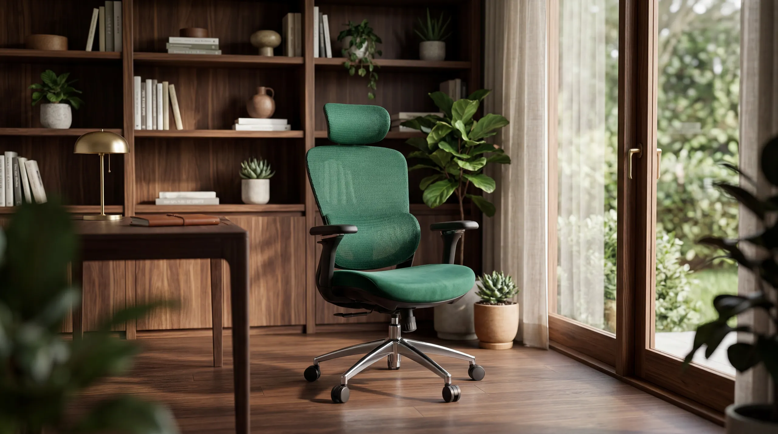 A Komodo Mobili chair styled in a calm, daylit interior